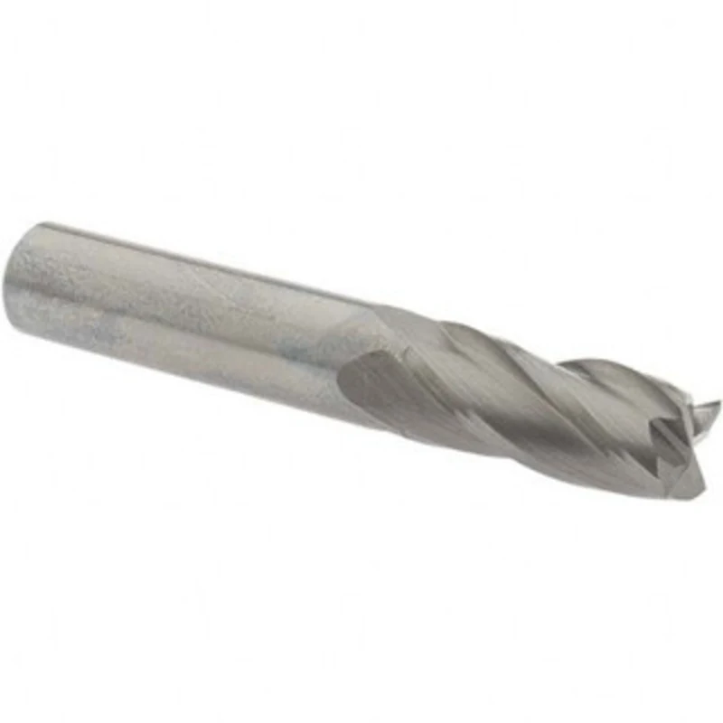 OSG 7/16, 1 LOC, 7/16 Shank Diam, 2-3/4 OAL, 4 Flute, Solid Carbide Square End Mill Single End, Uncoated, Spiral Flut...